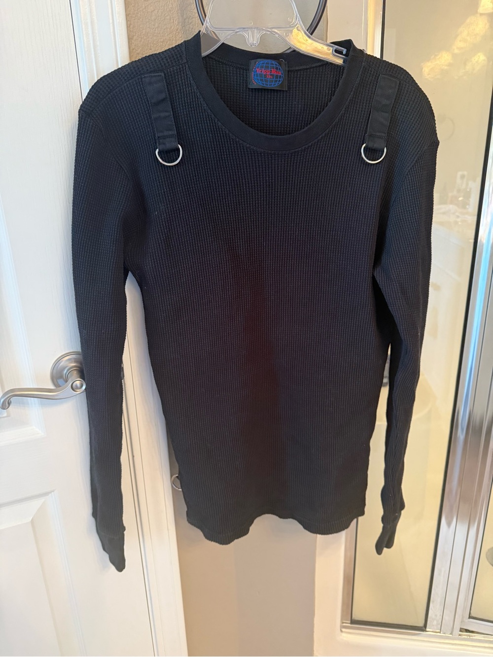 Vintage Tripp NYC Tripp Man Thermal Waffle Knit D Ring Cyber Goth Y2K Top